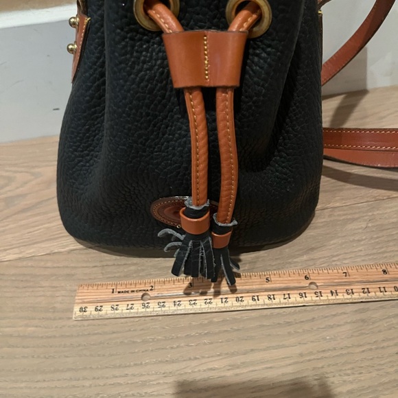 Dooney & Bourke Black and Brown Crossbody Bag with Leather Accents - Picture 8 of 13